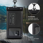 Pelican Marine Waterproof Floating Phone Pouch: Stealth Black