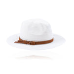 Aloha Panama Fedora Sun Hat: White