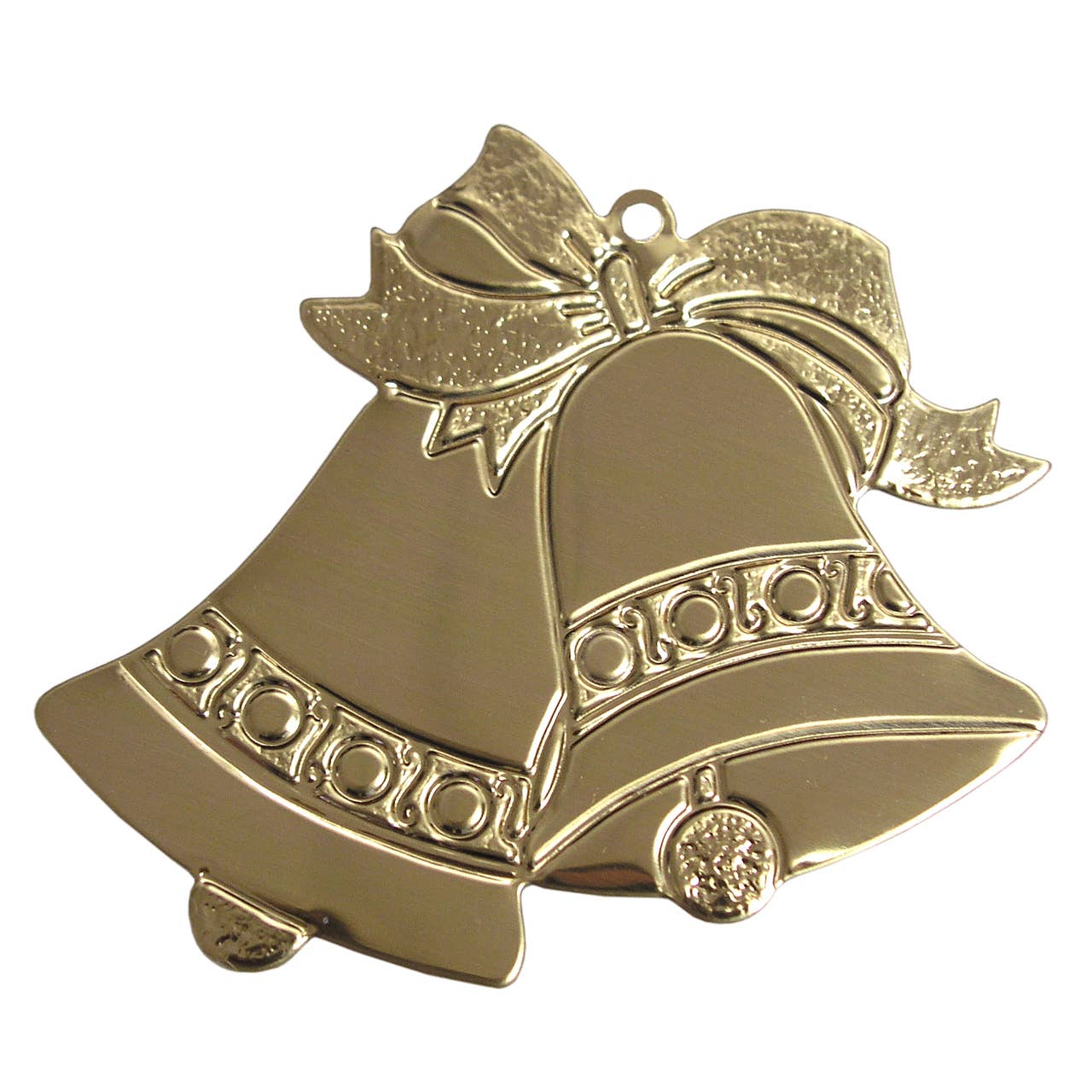 Gold Double Bell Christmas Ornament