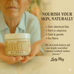 Vanilla Whipped Tallow Moisturizer – 120,000+ Sold | Premium Beef Tallow Skincare | Lady May Tallow: 9oz