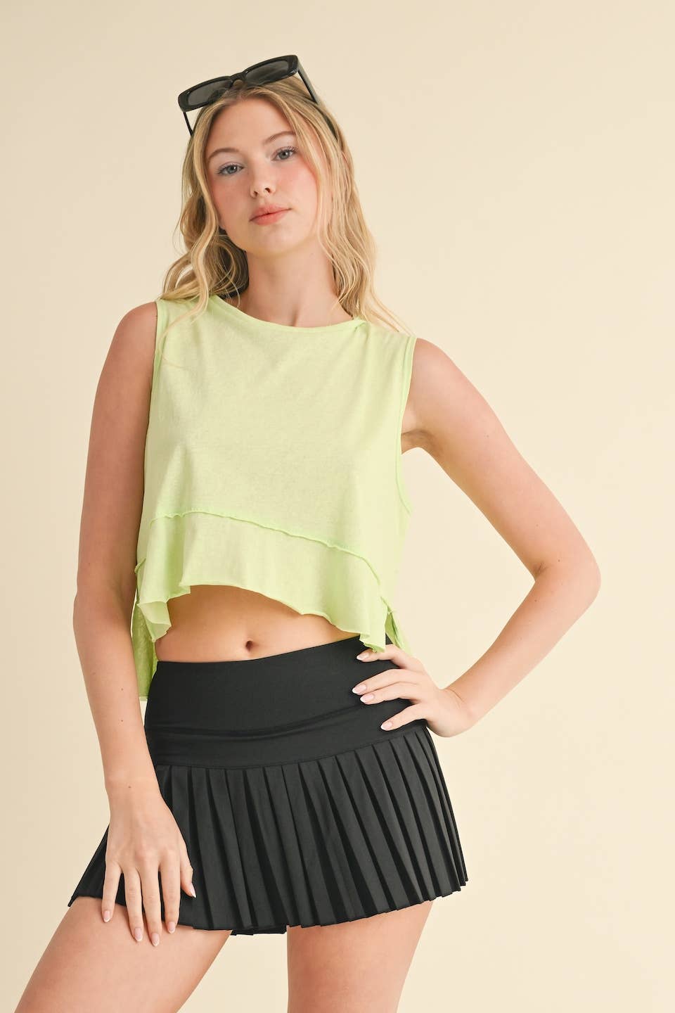 Perfect Layer Sleeveless Top: Pink / S