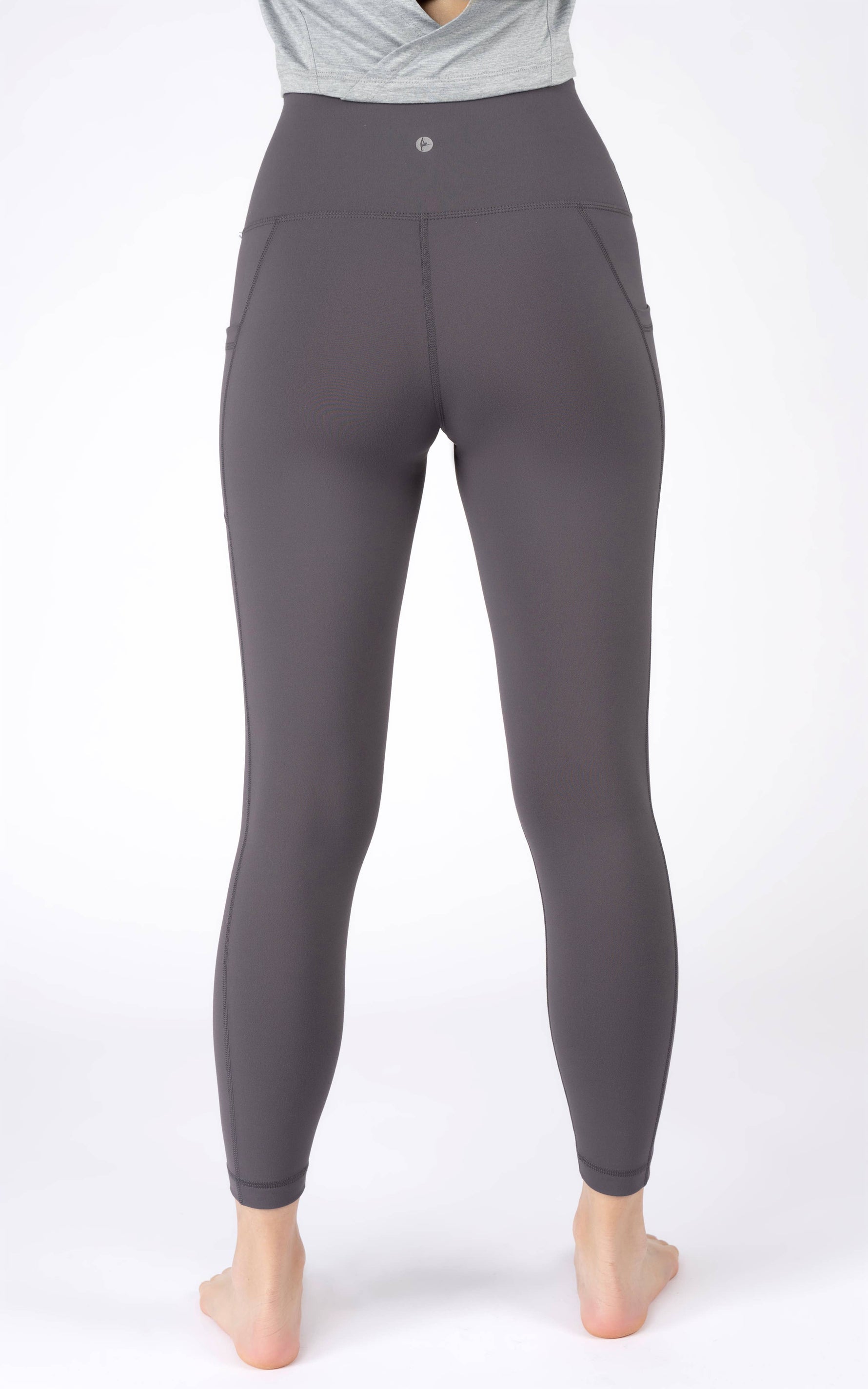 90 Degree by Reflex - Women's Side Pocket Ankle Leggings: Black