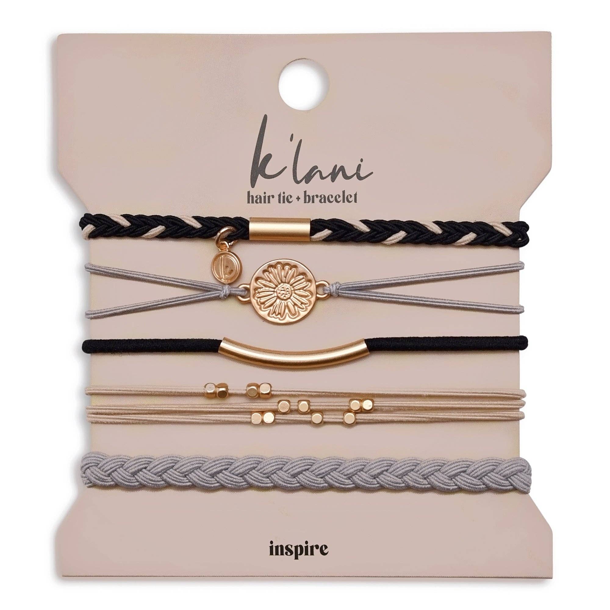 Inspire Hair Tie Bracelets: Medium