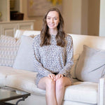 Leopard Brushed Hacci High Low Pullover   Brown/Black   -Asst.: Medium
