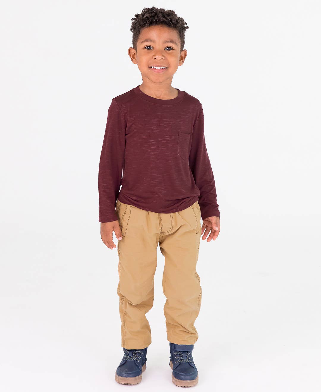 Boys Dark Khaki Jogger Pants: 12-18m