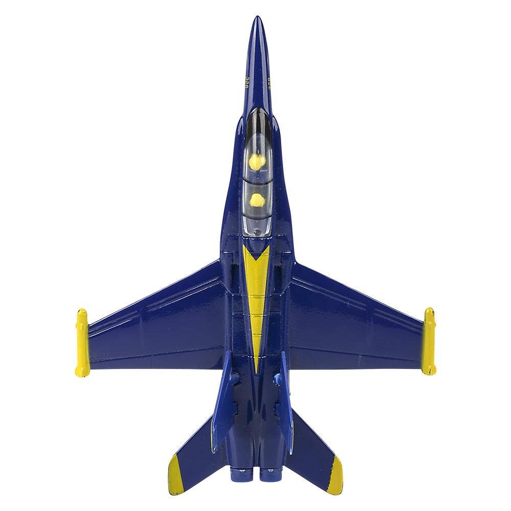 6.5" Diecast Pull Back F-18 Blue Angel