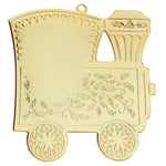 Gold Train Custom Vintage Ornament