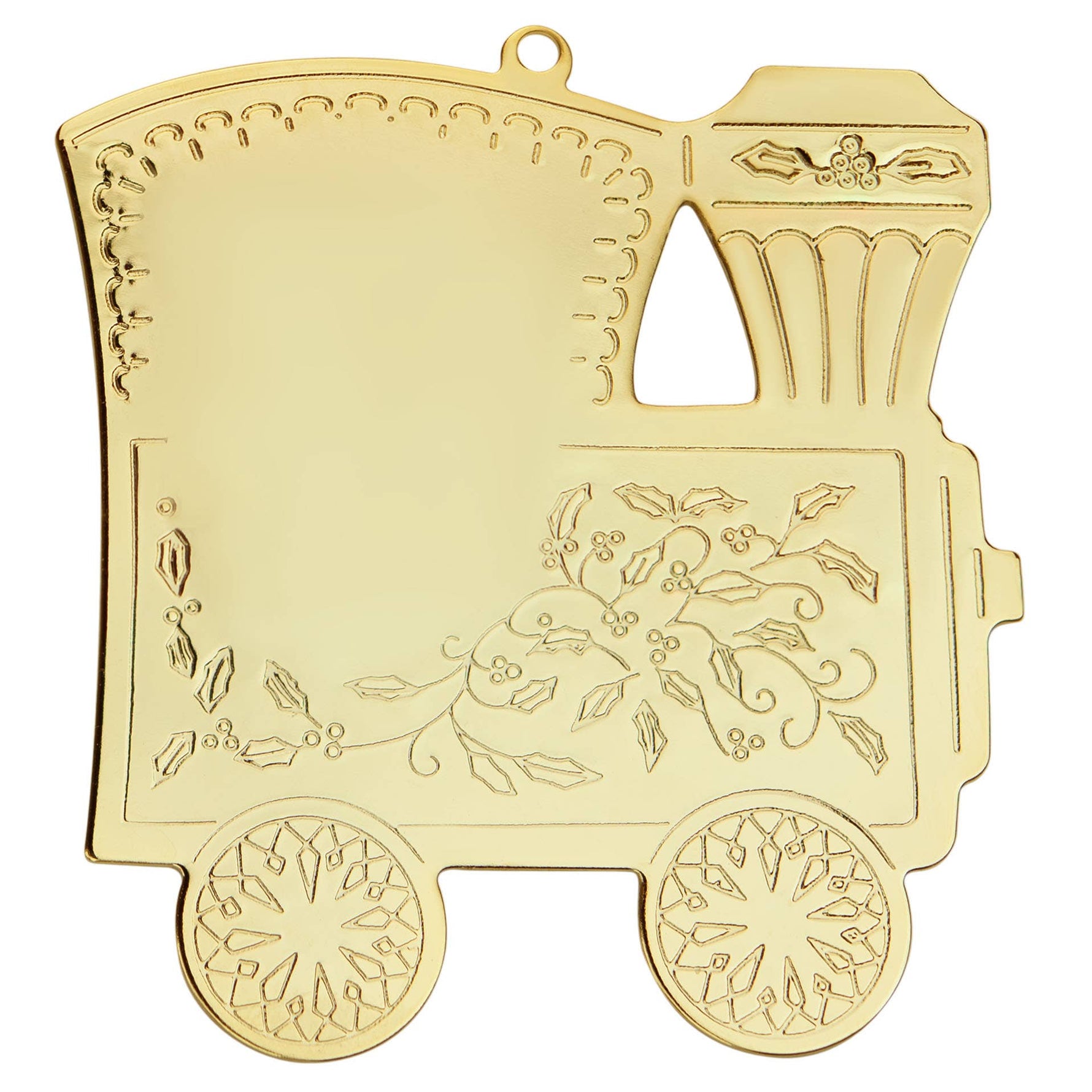 Gold Train Custom Vintage Ornament