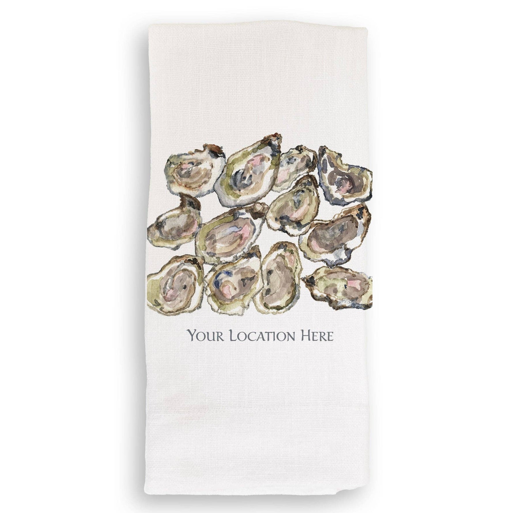 A Dozen Oysters with Location: Dishtowel / -