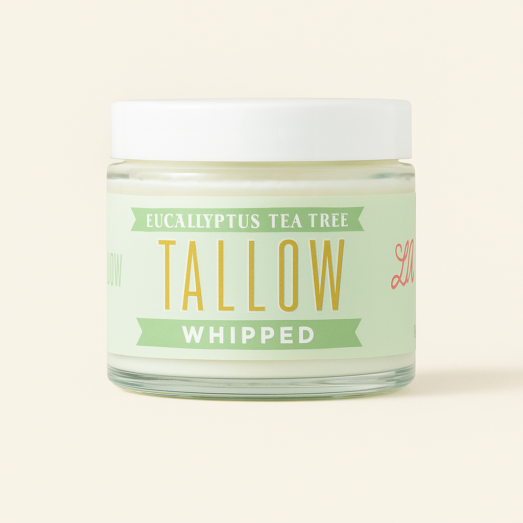 Eucalyptus Tea Tree Whipped Tallow – 120,000+ Sold | Grass-Fed Beef Tallow Skincare | Lady May Tallow: 9oz