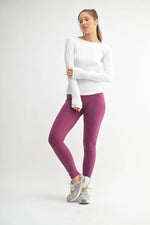 Barely There Boat Neck Micro-Ribbed Top: BASIC WHITE