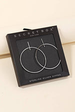 Gold Dipped Thin Hoop Drop Earring