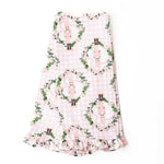 Sugarplum Gingham Ruffle Kitchen Towel Set