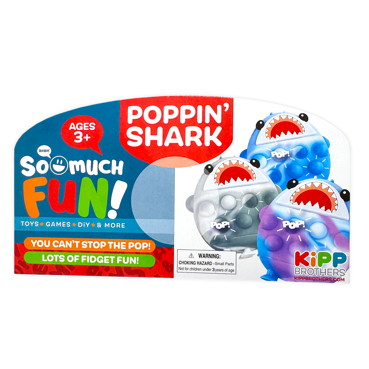 So Much Fun! Fidget Pop Shark Ball Toy