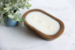 Wooden Dough Bowl Candle: Lavender Driftwood