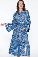 Rani Kimono Robes: Teal & Rose