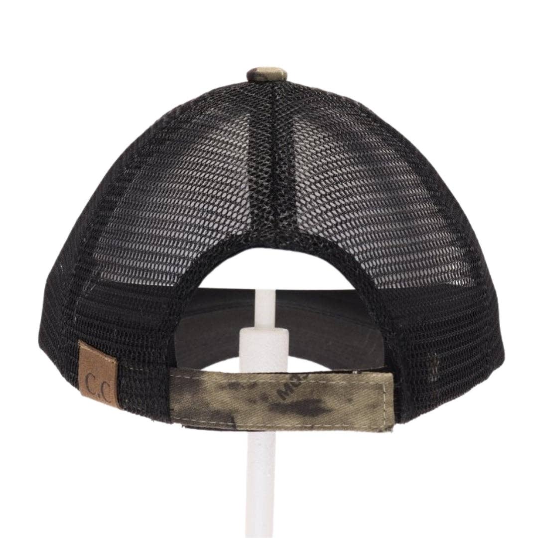 C.C MOSSY OAK Mini Break-Up Camouflage Mesh Back Ball Cap