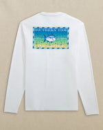 M LS Original SkipJack Mahi Mahi Perf Tshirt: Classic White - 1760 / L