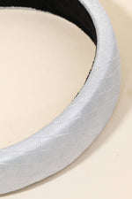 Baby Blue Checkered Pattern Headband
