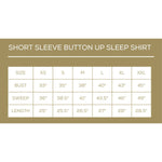 Hydrangea Short Sleeve Button Up Sleep Shirt   Illusion/Blue/Green   -Asst.: XSmall
