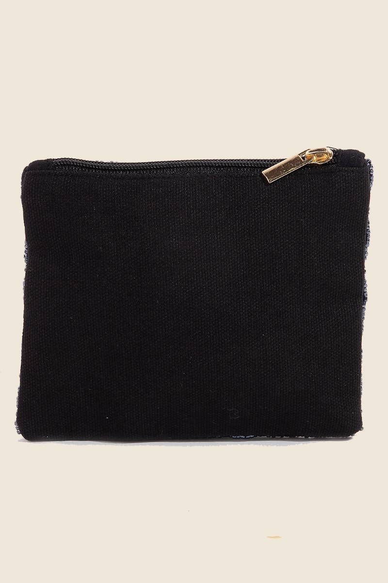 Pickle Ball Seed Beaded Coin Purse