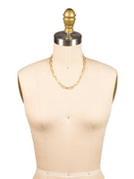 Sorrelli 10K Gold Plated Chunky Paperclip Tennis Necklace, 16-20in: Metallic