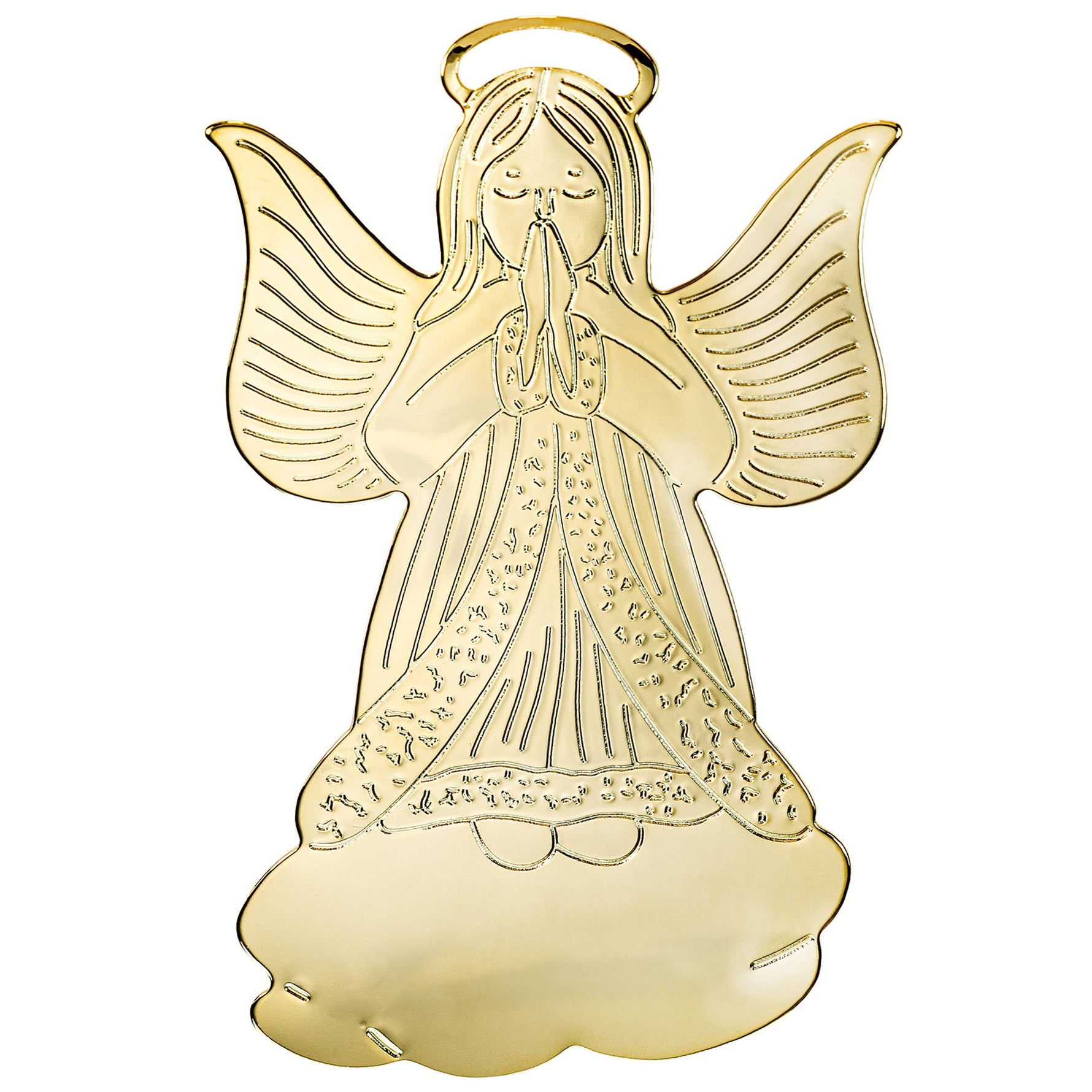 Gold Angel on Cloud Ornament