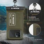 Pelican Marine Waterproof Floating Phone Pouch: Stealth Black