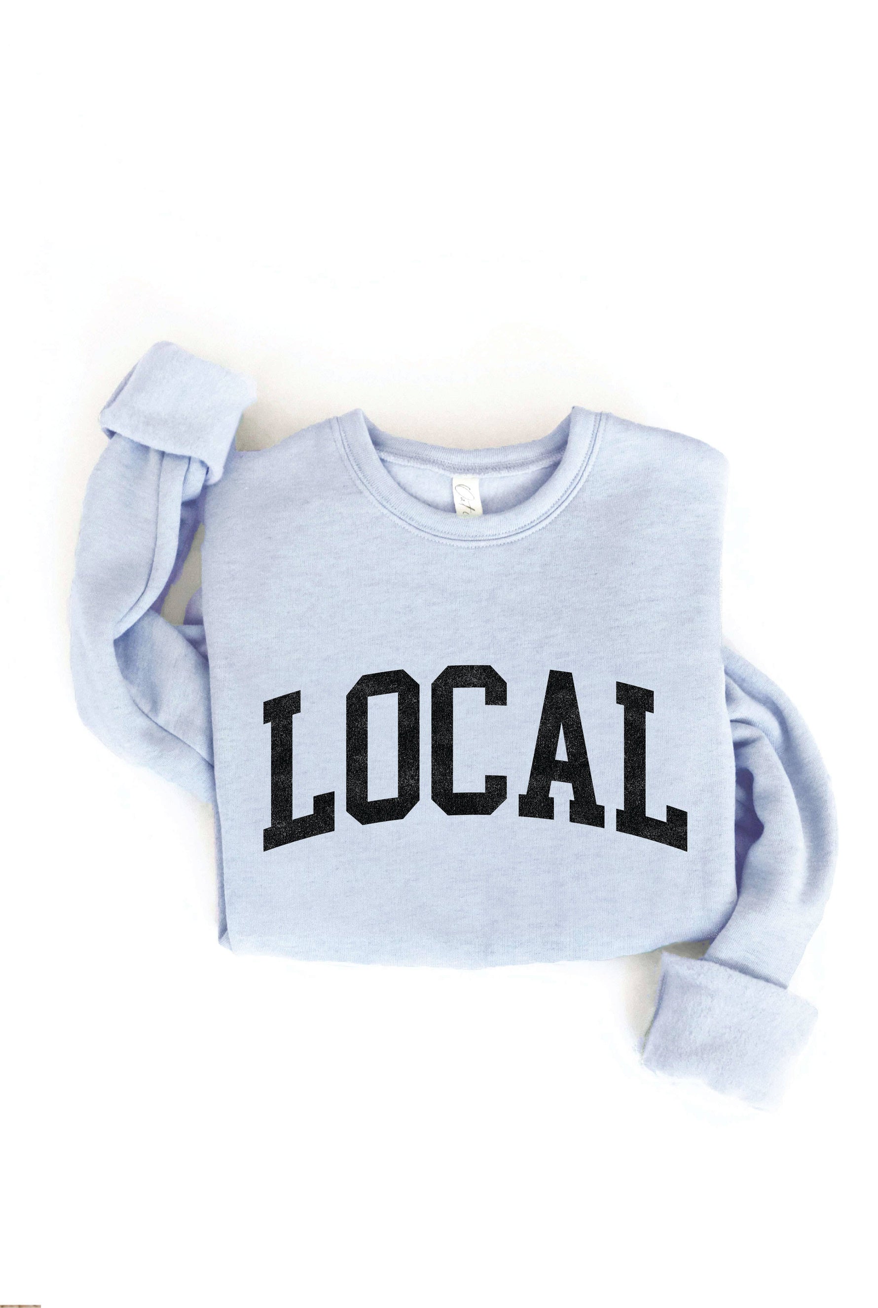 LOCAL graphic sweatshirt: VINTAGE WHITE LONG SLEEVE / M