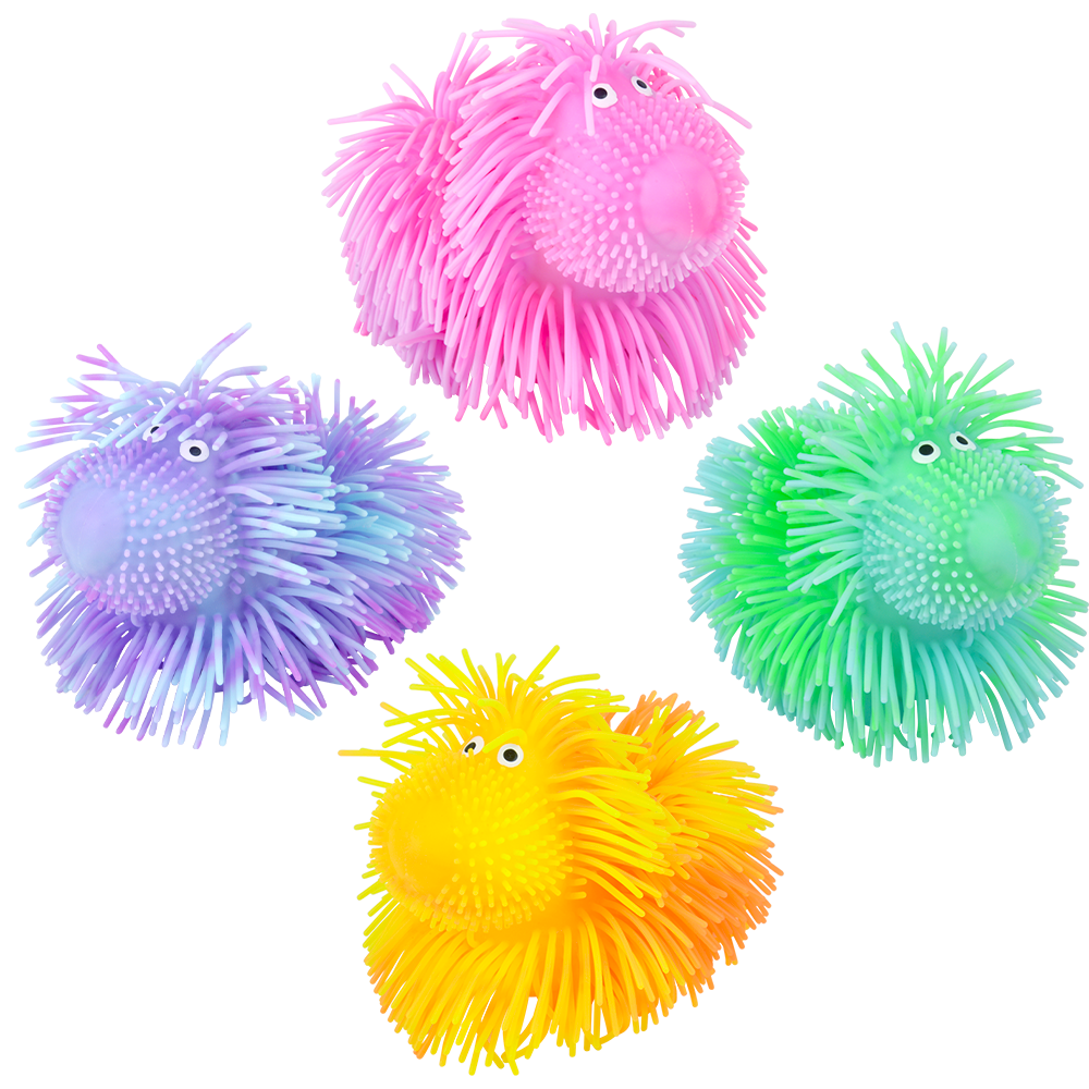 5.5" LIGHT-UP SHAGGY DOG PUFFER