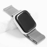 18K Gold PVD Stainless Steel Mesh Smart Watch Band: Gold