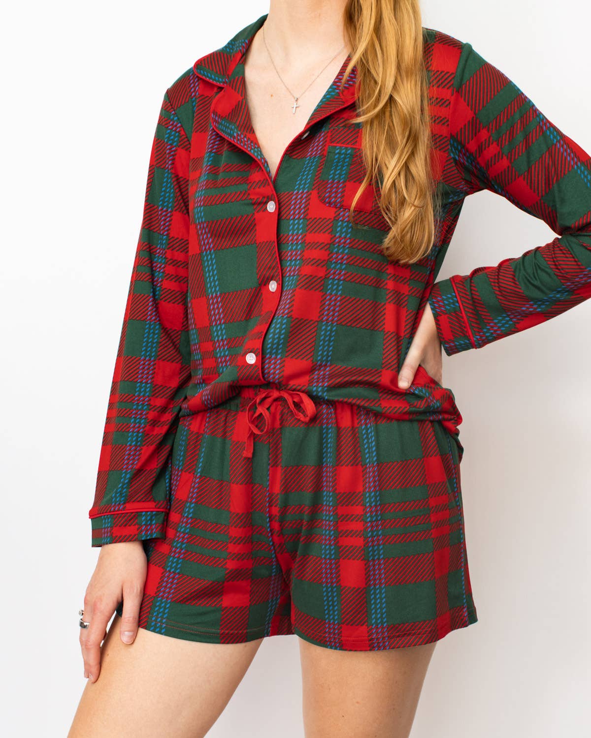 Telluride Plaid Sleep Shorts   Dark Green/Red/Blue   -Asst.: XSmall