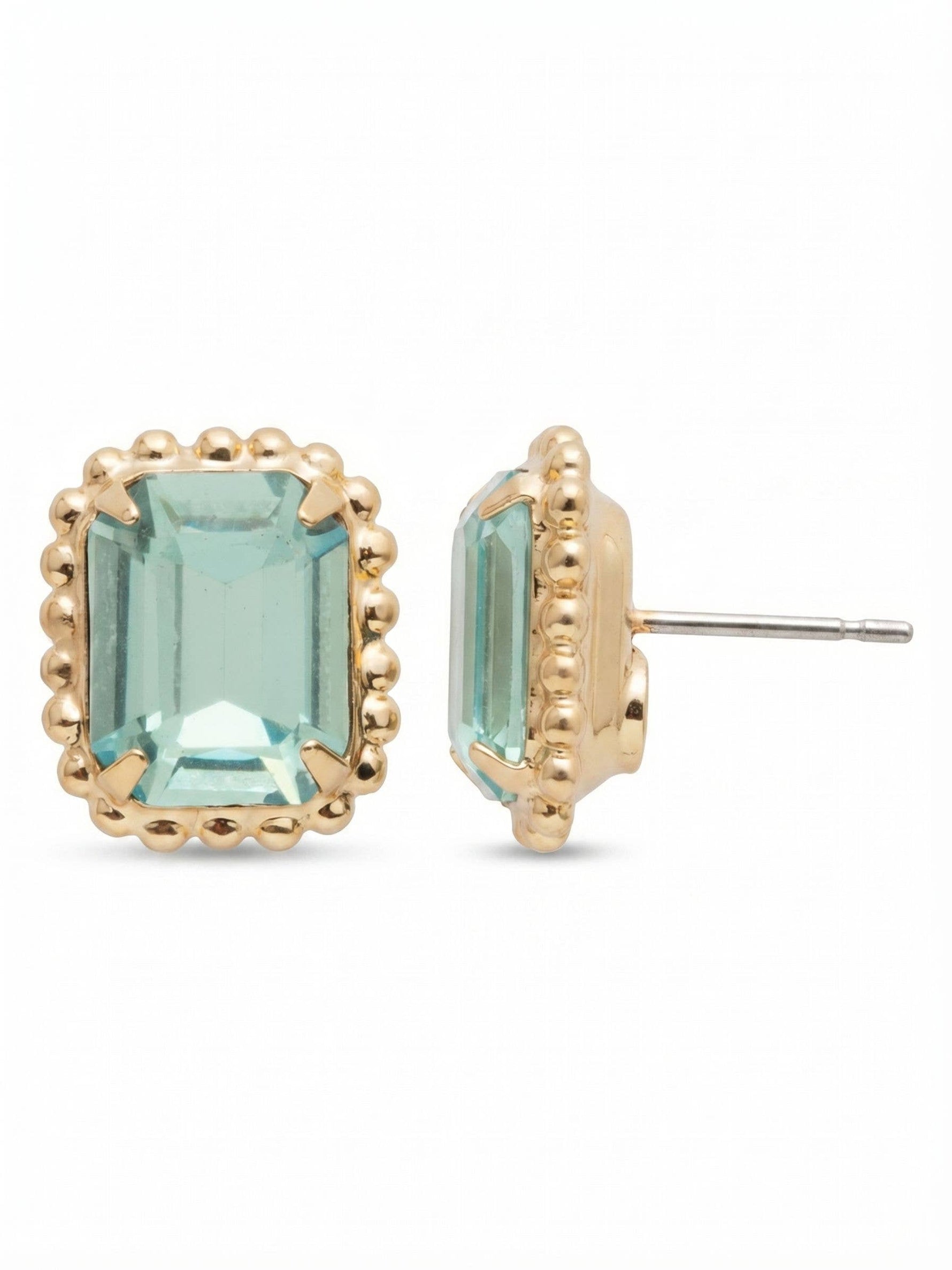 Octavia Scalloped Stud Earrings - EBW18BGAQU: Blue