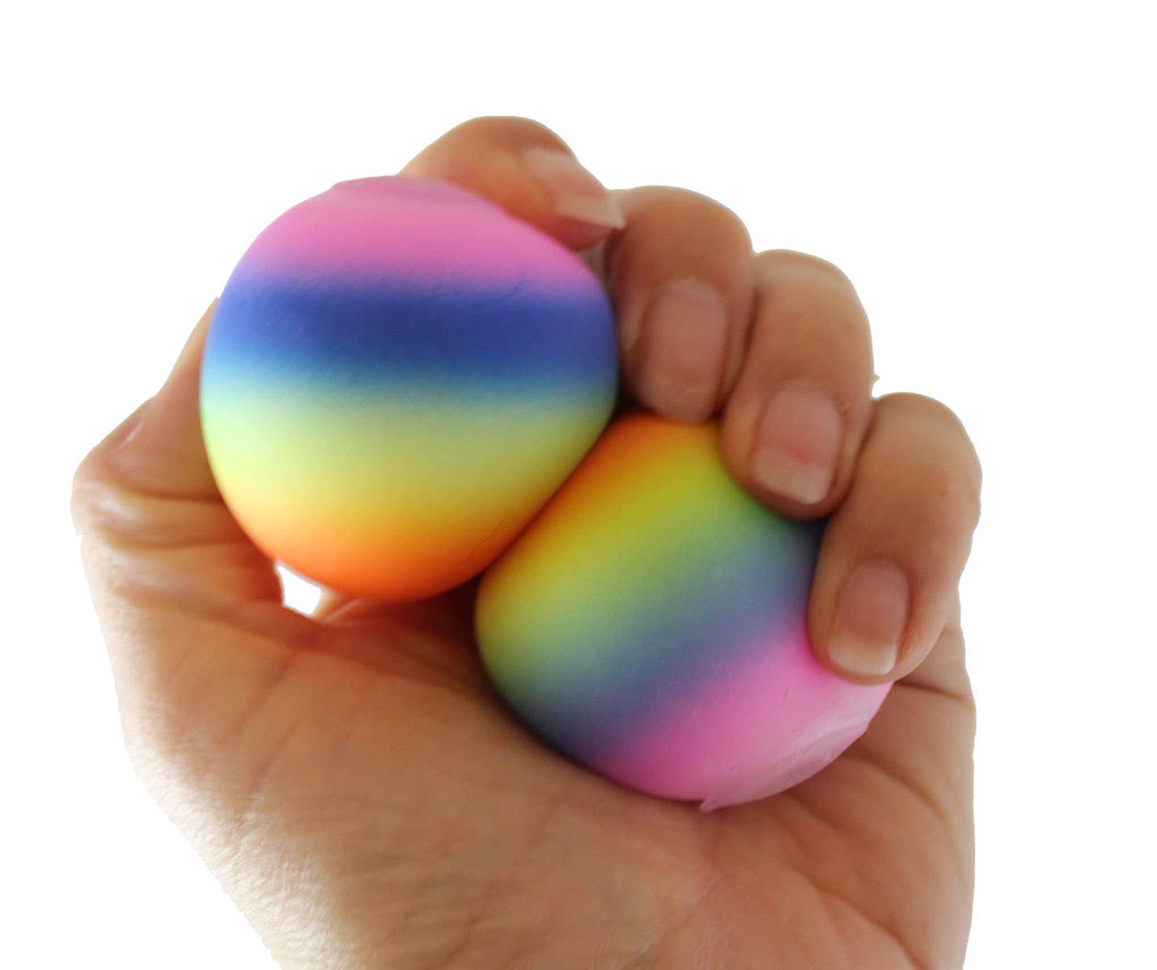1.75" Rainbow Doh Filled Stress Ball - Glob Balls Squishy OT