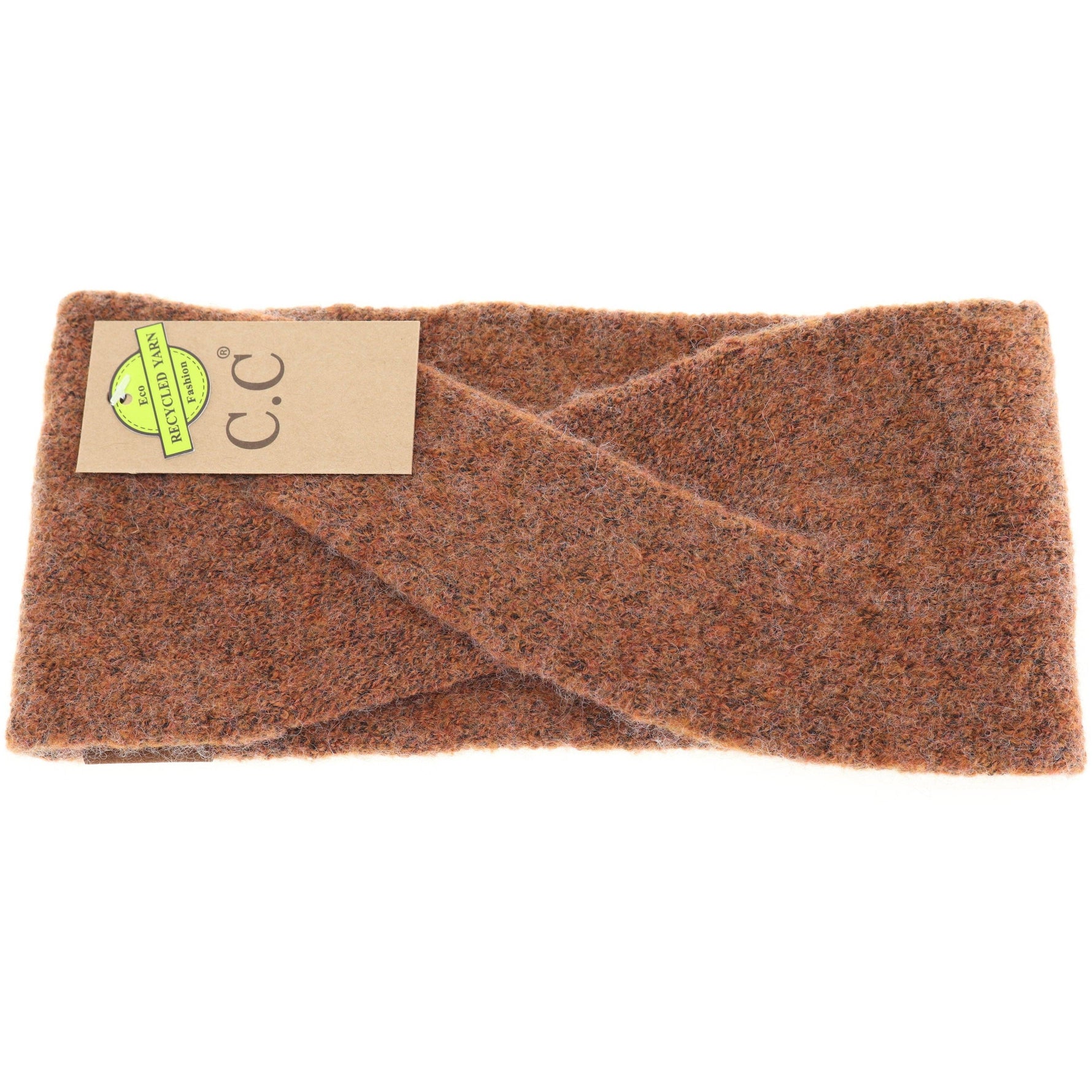 CC Soft Crossed Eco-Friendly Fashion Headband: Clay