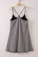 ND32119 - Textured Checkered Knit Activewear Tennis Dress: KELLY GREEN / S-M-L/2-2-2