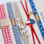 "Free" Patriotic Hair Tie Bracelets