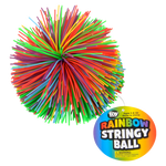 3.5" RAINBOW STRINGY BALL