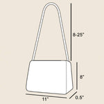 Two Tone Intricate Paper Woven Envelope Clutch Bag