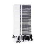 Genevieve 50x70" Indoor/Outdoor Recycled Woven Throw Blanket: Blue