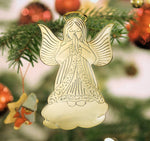 Gold Angel on Cloud Ornament