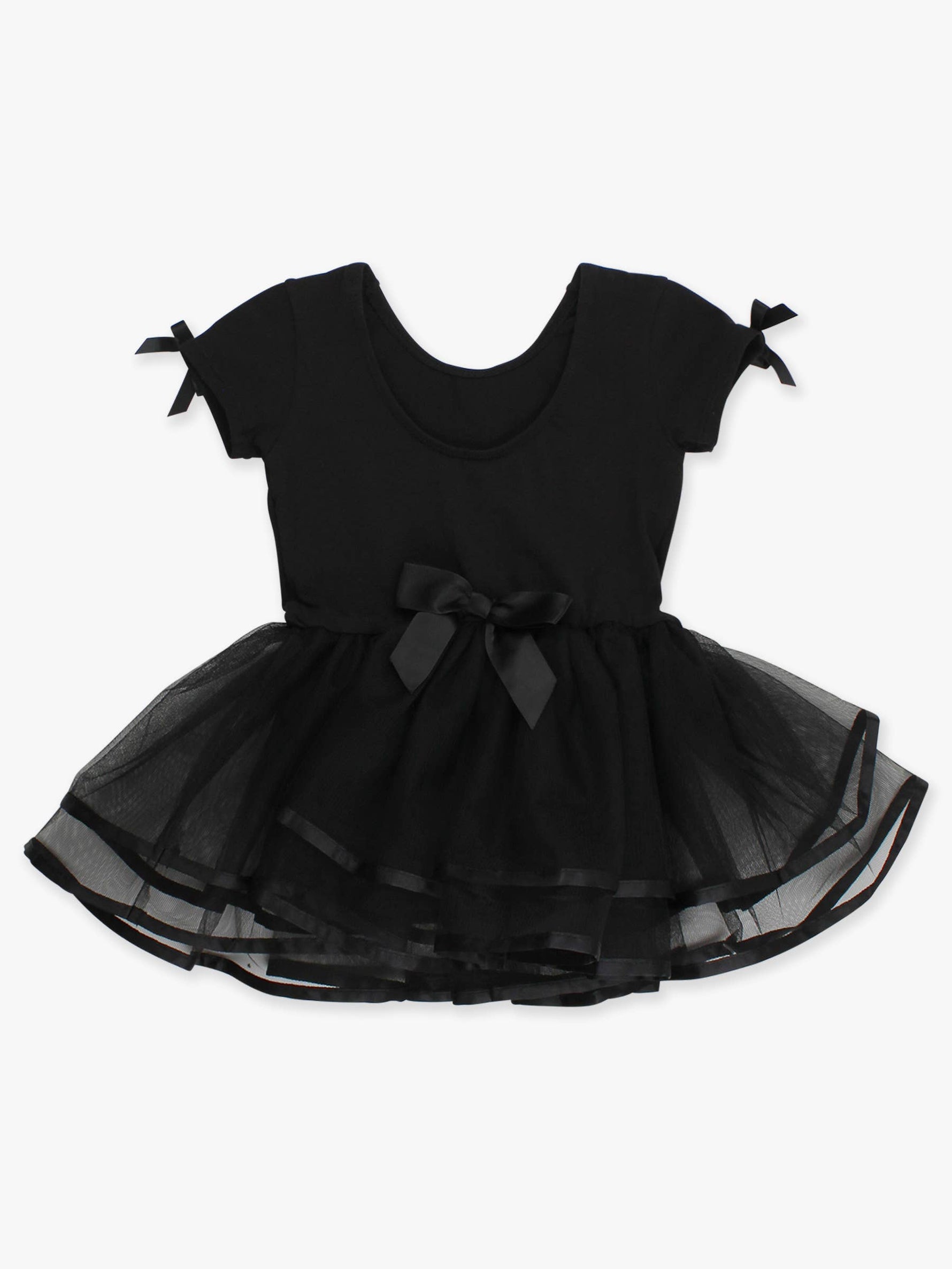 Girls Black Signature Tutu Ballet Dance Leotard: Black / 4T