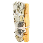 Sage Bundle W/ Gemstone And Palo Santo: Rose Quartz