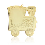 Gold Train Custom Vintage Ornament