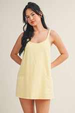 Mineral Wash Play Dress: Coral / L