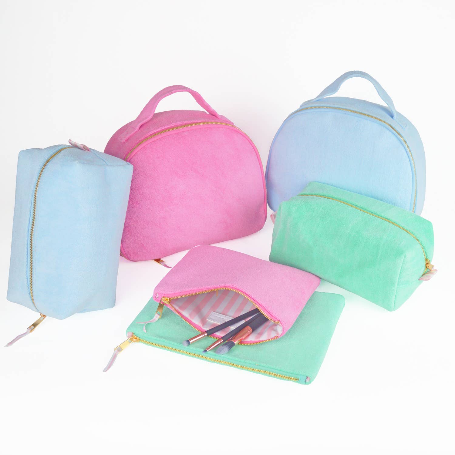 Green Terry Train Case
