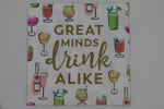 Funny Cocktail Napkins | Great Minds Drink Alike - 20ct
