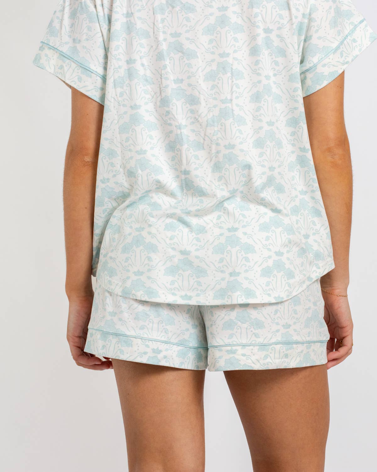 Royal Turnbridge Sleep Shorts   Soft White/Blue   -Asst.: Small