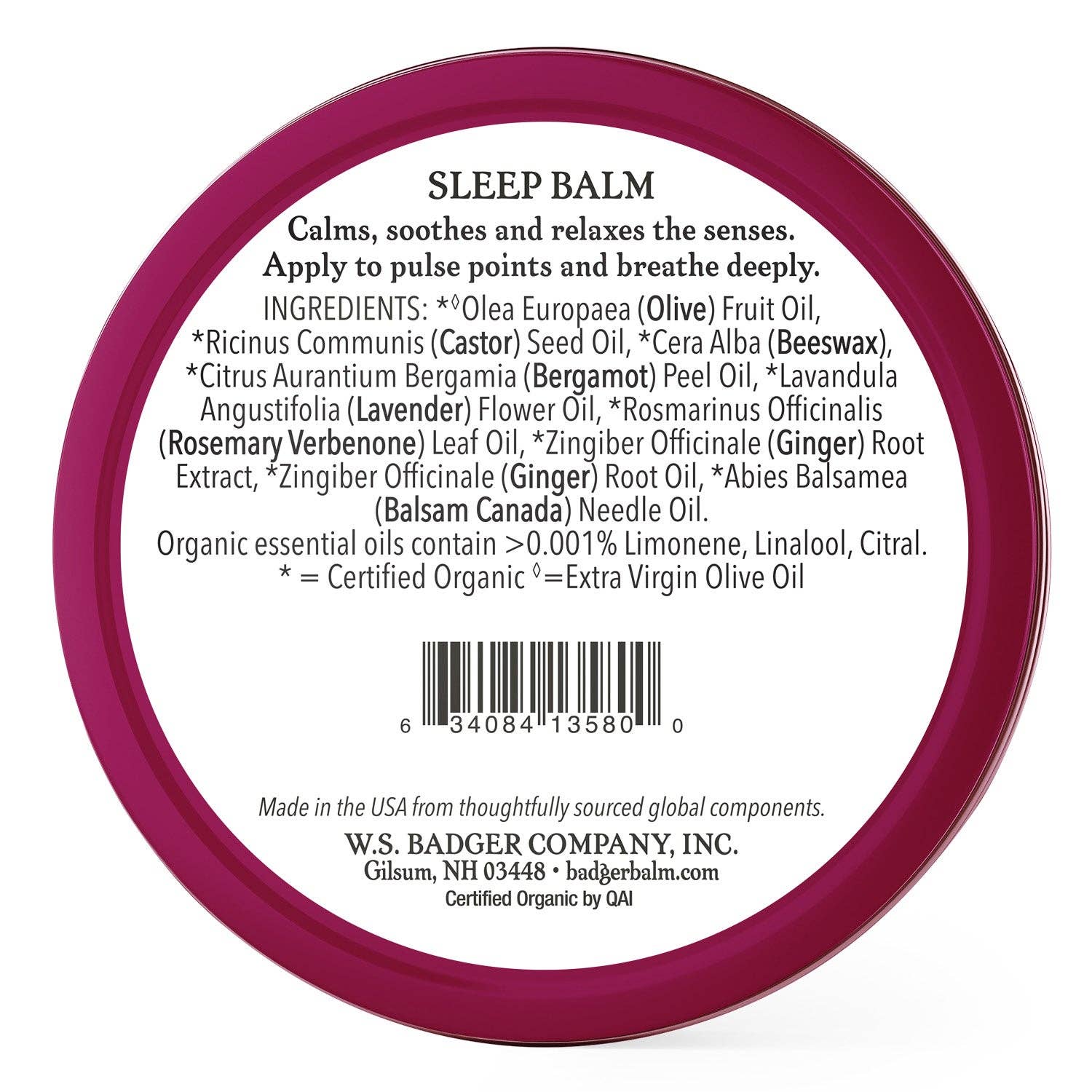 Sleep Balm: 0.75 oz Tin