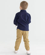 Boys Dark Khaki Jogger Pants: 12-18m